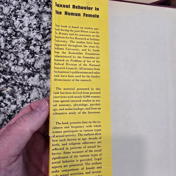 Alfred Kinsey Sexual Behavior In The Human Male (2nd Ed) & Female w/ DJ (1st Ed) - Picture 3 of 7
